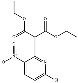 1,3-DIETHYL 2-(6-CHLORO-3-NITROPYRIDIN-2-YL)PROPANEDIOATE 结构式