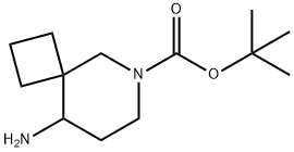TERT-BUTYL 9-AMINO-6-AZASPIRO[3.5]NONANE-6-CARBOXYLATE Struktur