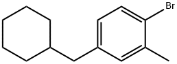 1-溴-4-(环己基甲基)-2-甲基苯 结构式