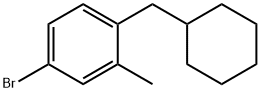 4-溴-1-(环己基甲基)-2-甲基苯 结构式