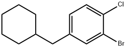 2-溴-1-氯-4-(环己基甲基)苯 结构式