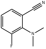 2-(Dimethylamino)-3-fluorobenzonitrile Structure