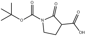 1,3-Pyrrolidinedicarboxylic acid, 2-oxo-, 1-(1,1-dimethylethyl) ester Structure
