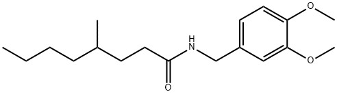 N-[(3,4-DIMETHOXYPHENYL)METHYL]-4-METHYL-OCTANAMIDE, 137175-12-3, 结构式