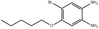 1,2-Benzenediamine, 4-bromo-5-(pentyloxy)- 结构式