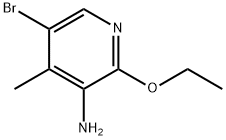 3-Pyridinamine, 5-bromo-2-ethoxy-4-methyl- 结构式