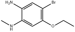 1,2-Benzenediamine, 4-bromo-5-ethoxy-N1-methyl- 结构式