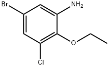 Benzenamine, 5-bromo-3-chloro-2-ethoxy- 结构式