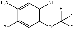 1,3-Benzenediamine, 4-bromo-6-(trifluoromethoxy)- 结构式