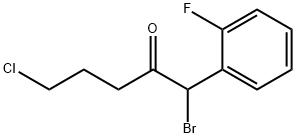 1-BroMo-5-chloro-1-(2-fluorophenyl)pentan-2-one,1373350-58-3,结构式