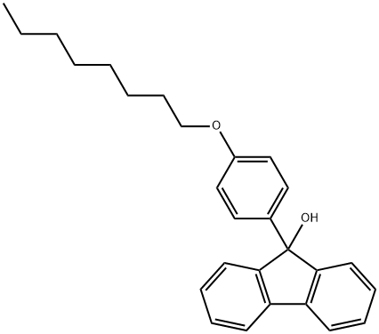 9-(4-(辛氧基)苯基)-9H-芴-9-醇,1373516-50-7,结构式