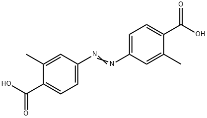 (E)-4,4'-(偶氮-1,2-二基)双(2-甲基苯甲酸) 结构式
