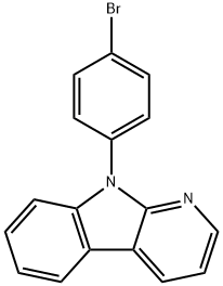 9-(4-溴苯基)-9H-吡啶并[2,3-B]吲哚, 1374147-31-5, 结构式