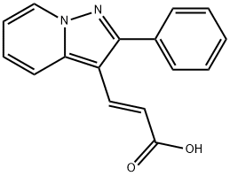 2-Propenoic acid, 3-(2-phenylpyrazolo[1,5-a]pyridin-3-yl)-, (2E)-