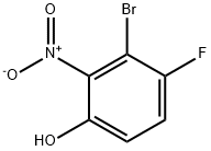 2-硝基-3-溴-4-氟苯酚, 1374772-55-0, 结构式