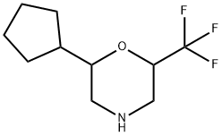 Morpholine, 2-cyclopentyl-6-(trifluoromethyl)- 结构式