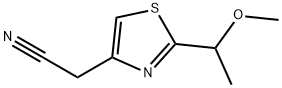 2-[2-(1-methoxyethyl)-1,3-thiazol-4-yl]acetonitrile 结构式