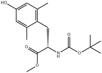 N-叔丁氧基羰基-2, 6-二甲基-L-酪氨酸甲酯, 137650-15-8, 结构式