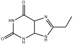 1H-Purine-2,6-dione, 8-ethyl-3,4,5,9-tetrahydro- Struktur