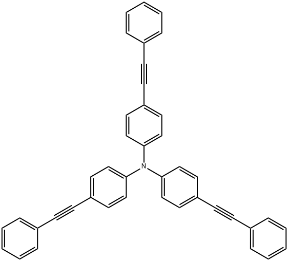 三(4-(苯乙炔基)苯基)胺 结构式