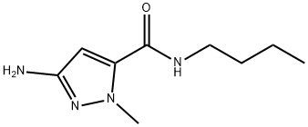 3-amino-N-butyl-1-methyl-1H-pyrazole-5-carboxamide,1378804-67-1,结构式