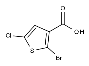 2-溴-5-氯噻吩-3-羧酸,1379306-17-8,结构式