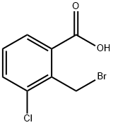 2-溴甲基-3-氯苯甲酸, 1379339-98-6, 结构式
