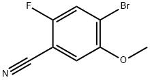 4-Bromo-2-fluoro-5-methoxy-benzonitrile Structure