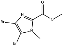 4,5-Dibromo-1-methyl-1H-imidazole-2-carboxylic acid methyl ester Structure