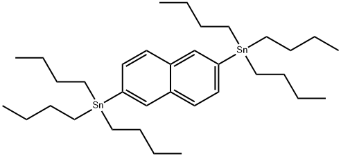 2,6-bis(tributylstannyl)naphthalene Struktur