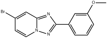 [1,2,4]Triazolo[1,5-a]pyridine, 7-bromo-2-(3-methoxyphenyl)- Structure