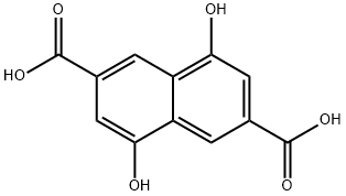 4,8-dihydroxynapthalene-2,6-dicarboxylic acid Structure