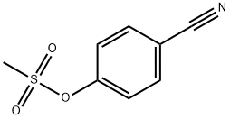 Benzonitrile, 4-[(methylsulfonyl)oxy]- Structure