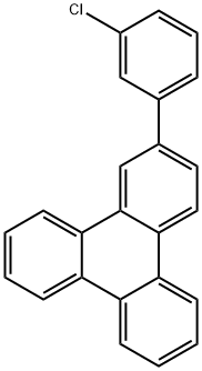 Triphenylene, 2-(3-chlorophenyl)- Structure