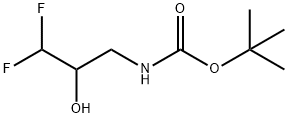 Carbamic acid, N-(3,3-difluoro-2-hydroxypropyl)-, 1,1-dimethylethyl ester Struktur