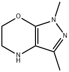 1,3-二甲基-1,4,5,6-四氢吡唑并[3,4-B][1,4]恶嗪 结构式