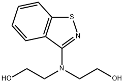 Ethanol, 2,2'-(1,2-benzisothiazol-3-ylimino)bis- Structure