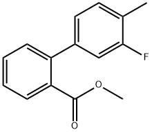 [1,1'-Biphenyl]-2-carboxylic acid, 3'-fluoro-4'-methyl-, methyl ester Structure