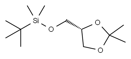 Silane, [[(4R)-2,2-dimethyl-1,3-dioxolan-4-yl]methoxy](1,1-dimethylethyl)dimethyl- (9CI) Structure
