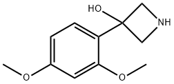 3-(2,4-二甲氧基苯基)氮杂环丁烷-3-醇 结构式