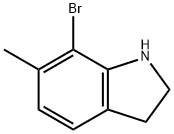 1H-Indole, 7-bromo-2,3-dihydro-6-methyl- Struktur