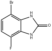 2H-Benzimidazol-2-one, 4-bromo-7-fluoro-1,3-dihydro- 化学構造式