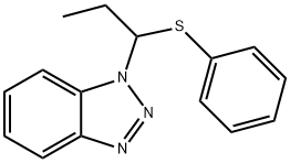 1-[1-(Phenylsulfanyl)propyl]-1H-1,2,3-benzotriazole Struktur