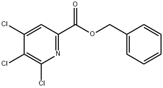 2-Pyridinecarboxylic acid, 4,5,6-trichloro-, phenylmethyl ester Structure