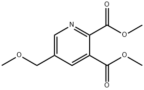 2,3-Pyridinedicarboxylic acid, 5-(methoxymethyl)-, 2,3-dimethyl ester Struktur