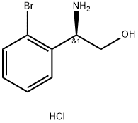 (2R)-2-AMINO-2-(2-BROMOPHENYL)ETHAN-1-OL HYDROCHLORIDE Structure