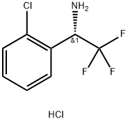 (1S)-1-(2-CHLOROPHENYL)-2,2,2-TRIFLUOROETHYLAMINE HCl, 1391489-27-2, 结构式