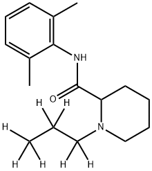 (±)-Ropivacaine-d7 (propyl-d7) Struktur