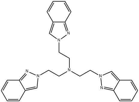 2H-Indazole-2-ethanamine, N,N-bis[2-(2H-indazol-2-yl)ethyl]- 结构式