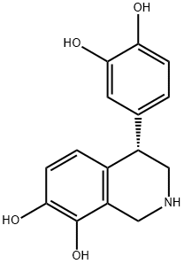 7,8-Isoquinolinediol, 4-(3,4-dihydroxyphenyl)-1,2,3,4-tetrahydro-, (4S)- Structure